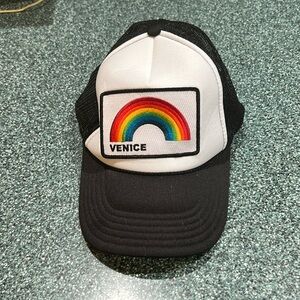 Aviator Nation adjustable hat. Rainbow design. Unisex.